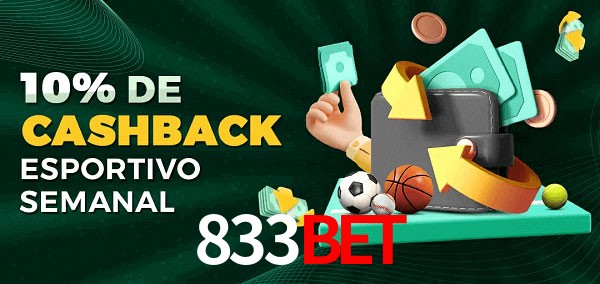 10% de bônus de cashback na 833bet